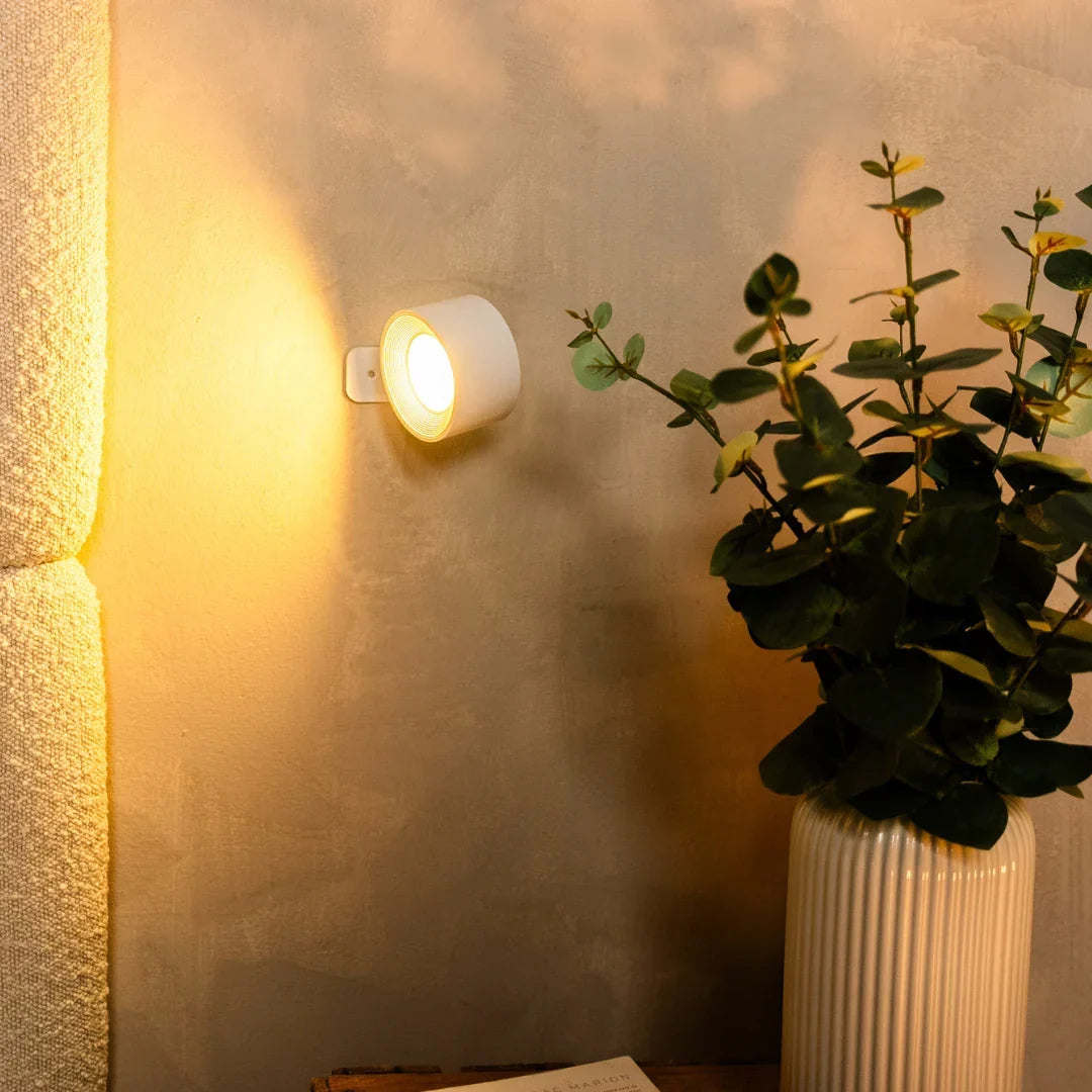 Wireless Magnetic Wall Lamp – 360° Rotating Light