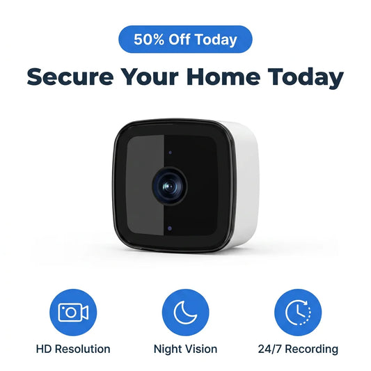 Smart 2K Window Security Camera - Ultra-HD Night Vision