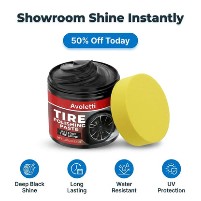 TireShine™ BlackRevive - Deep Gloss Long-Lasting Tire Polish