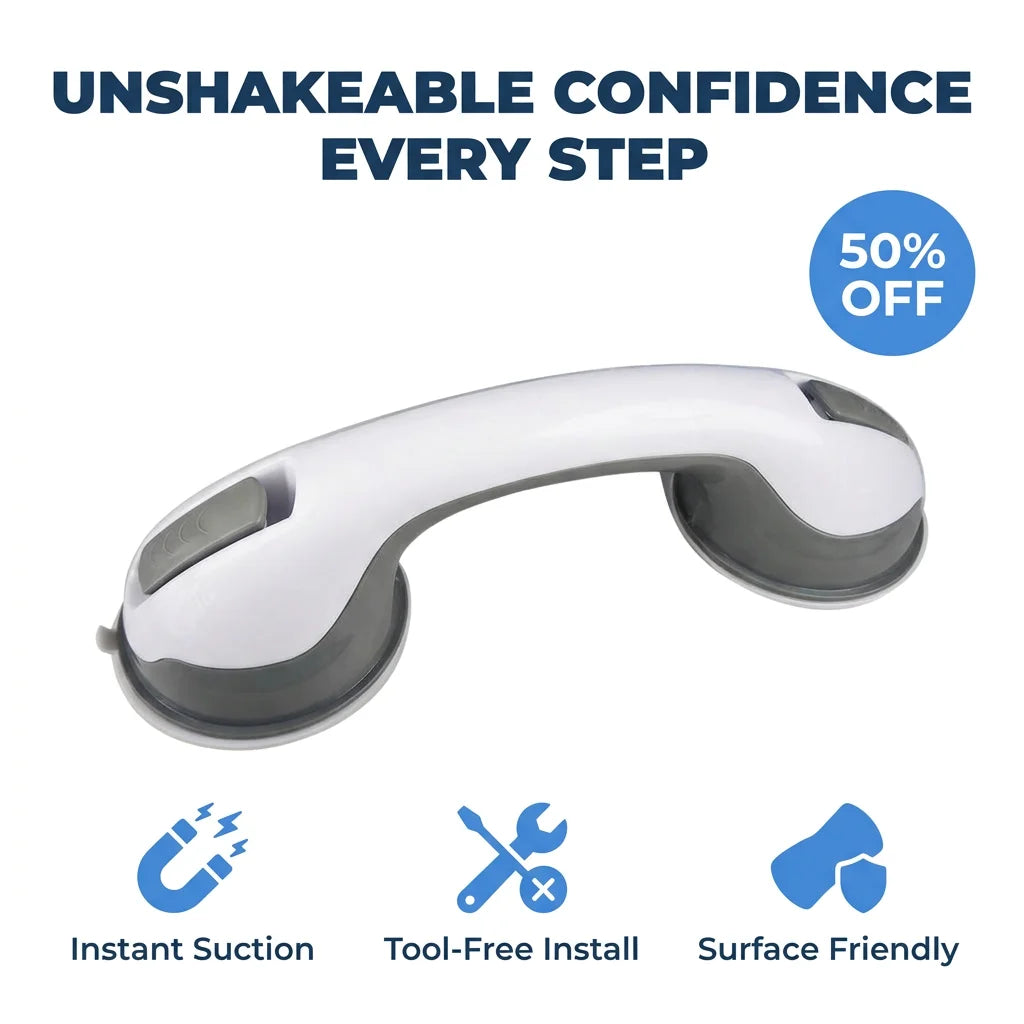 SafeGrip™ - Portable suction grab bar for instant bathroom safety