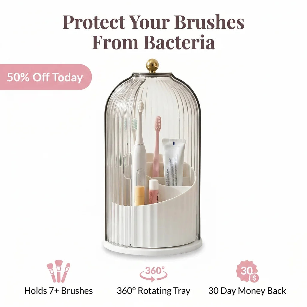 Covered Vanity Organizer - Spa-inspired solution