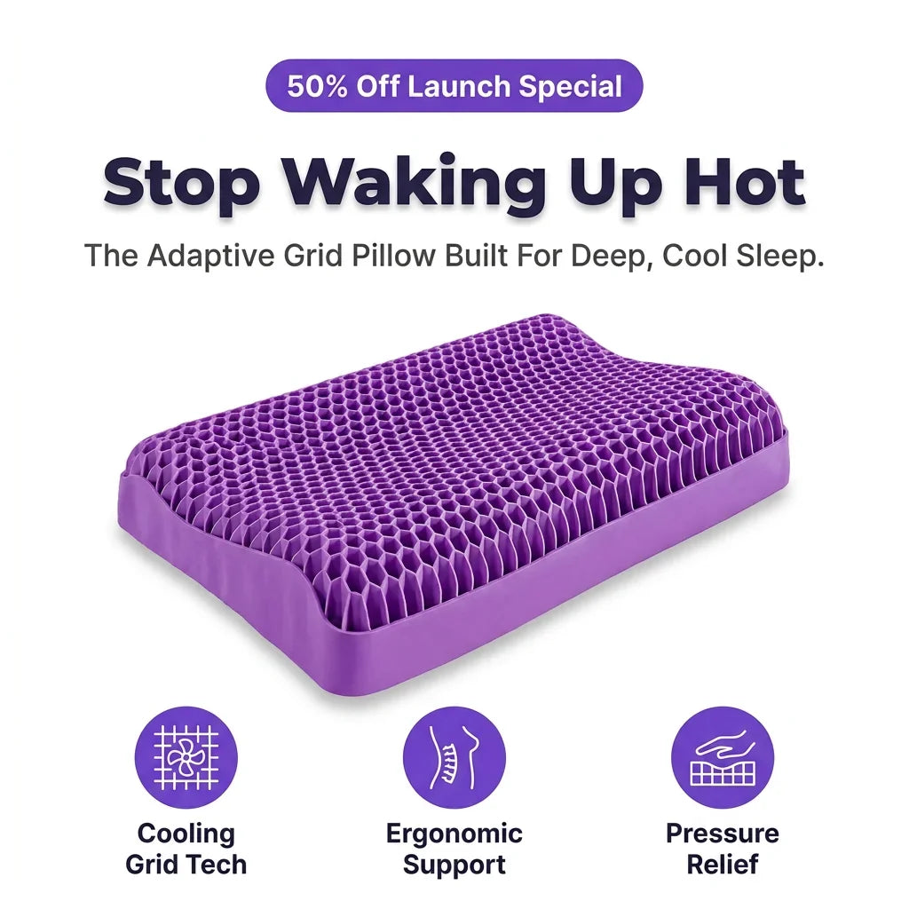 CoolRest™ - Ergonomic cooling pillow