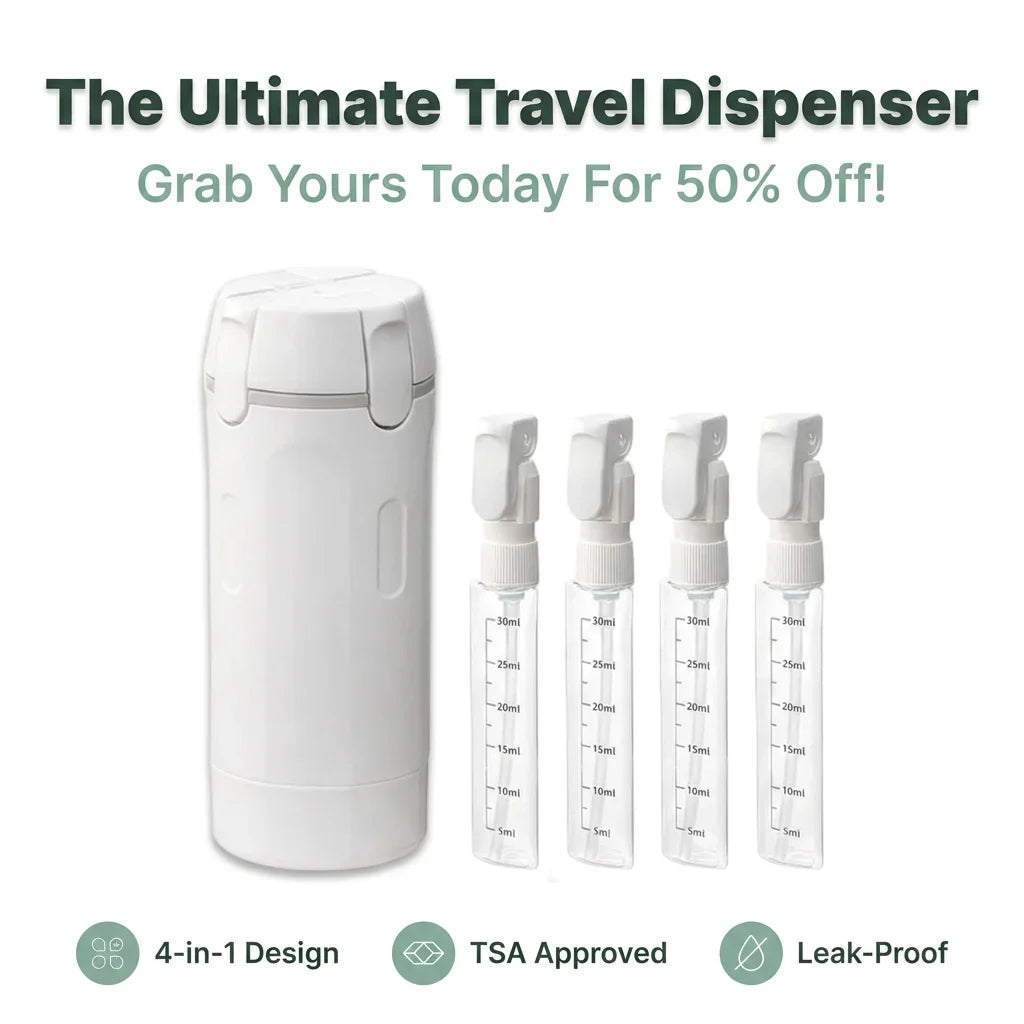 TravelFit™ - Leakproof 4-in-1 Toiletry Dispenser