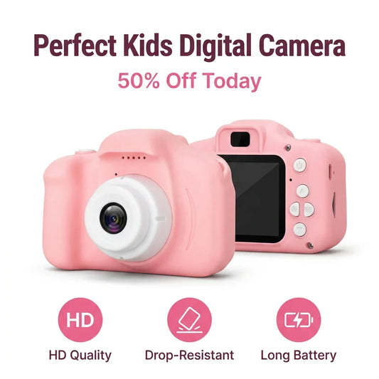 RetroCam™ - Compact Digital Vintage Film-Style Camera