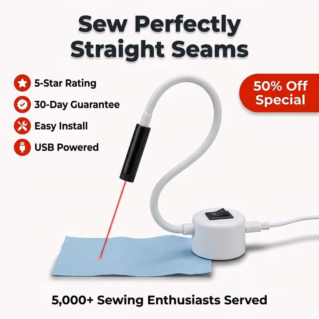 Magnetic Sewing Laser - Perfect straight stitches every time