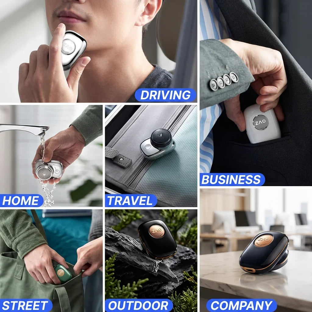 Portable Mini Electric Shaver - Compact Pocket Grooming