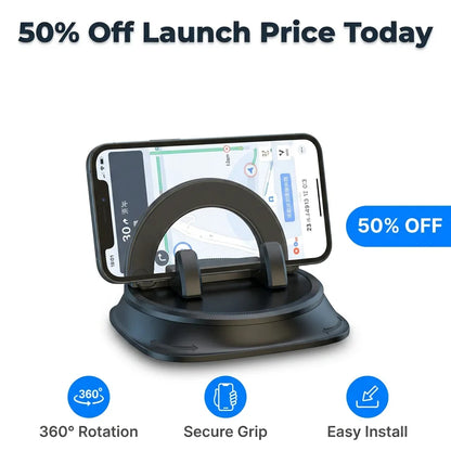 360 Dashboard Phone Mount - Secure Dashboard Phone Holder