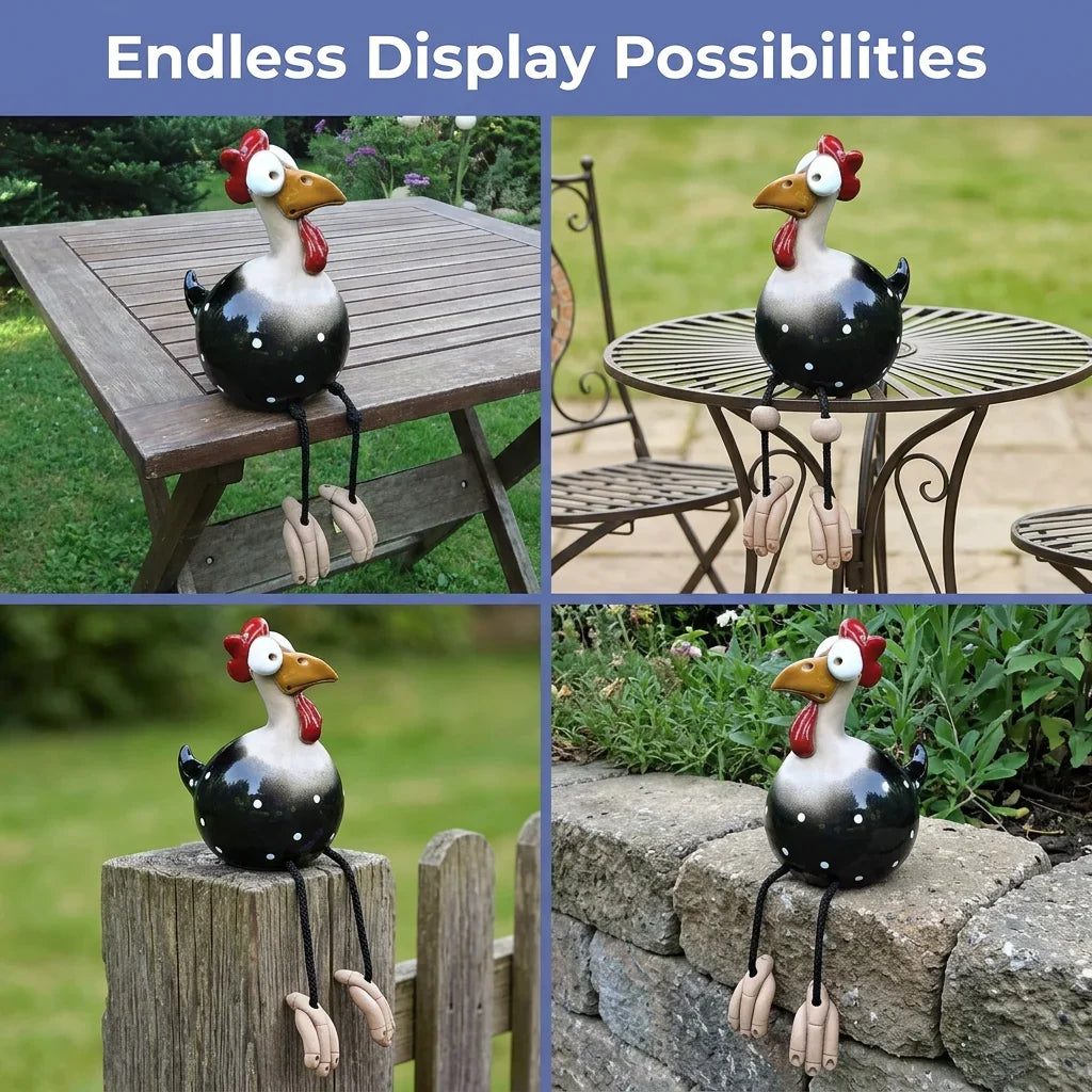 YardChick™ - Charming Resin Garden Accents, 5 Colors