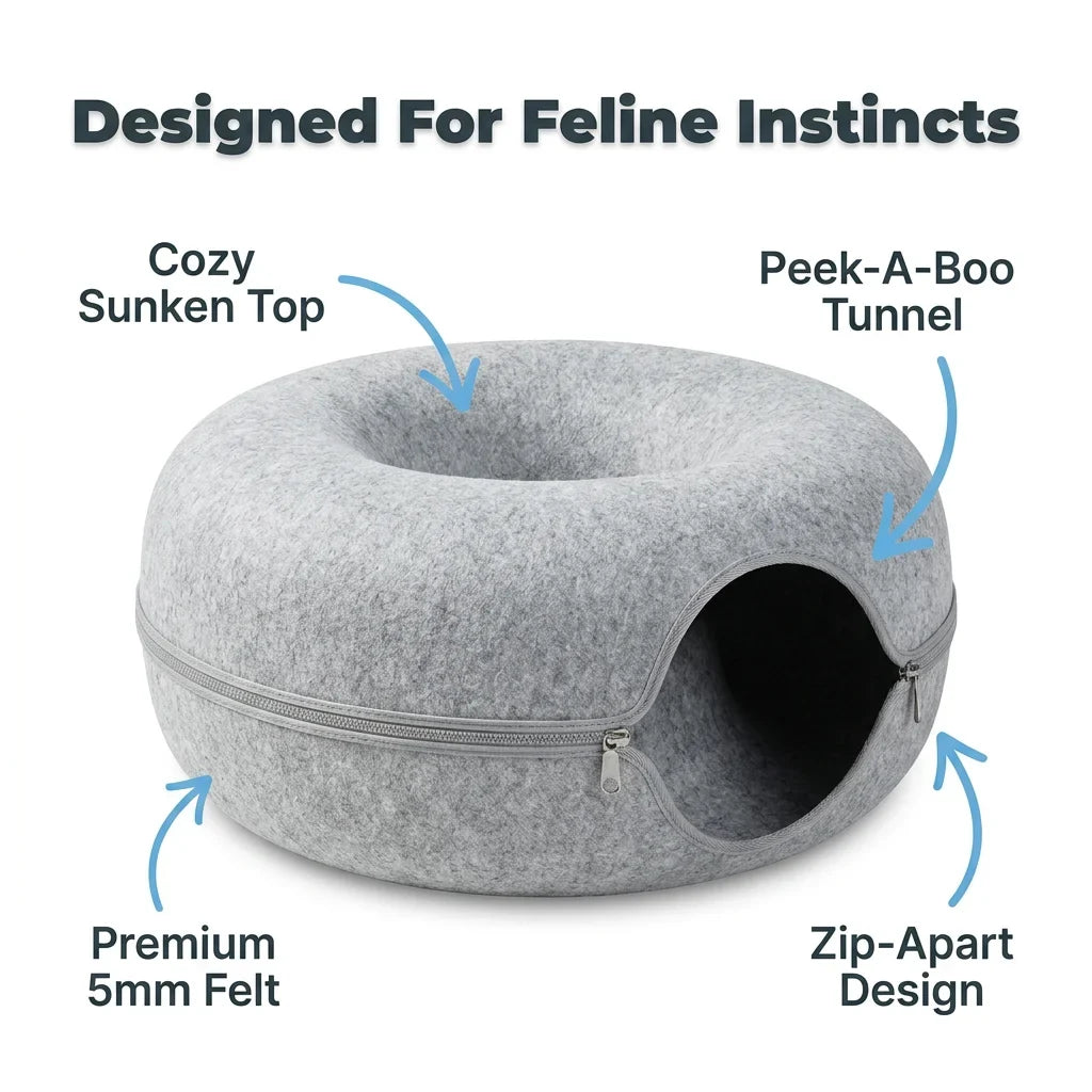 CozyNest™ - Secure Hideout & Comfort Sanctuary for Cats