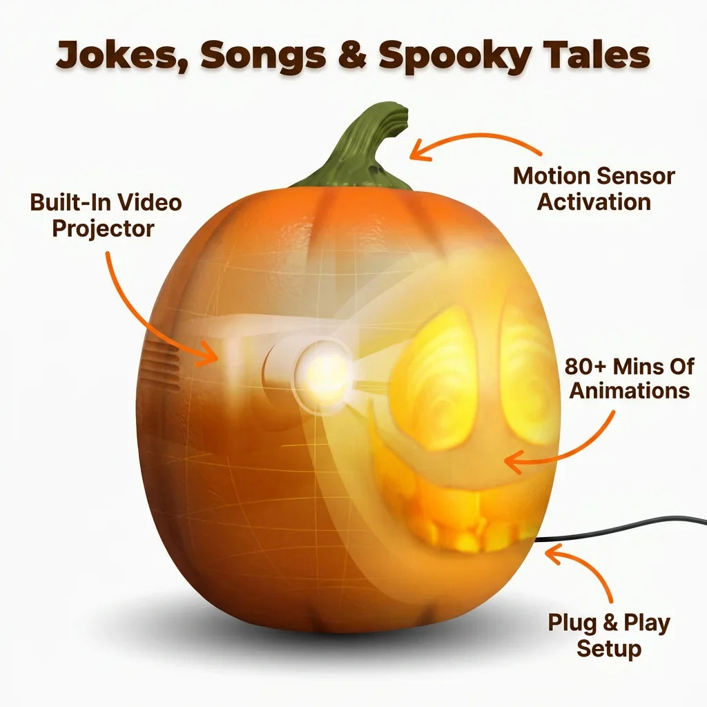 SmartPumpkin™ - Interactive Motion-Activated Halloween Decor