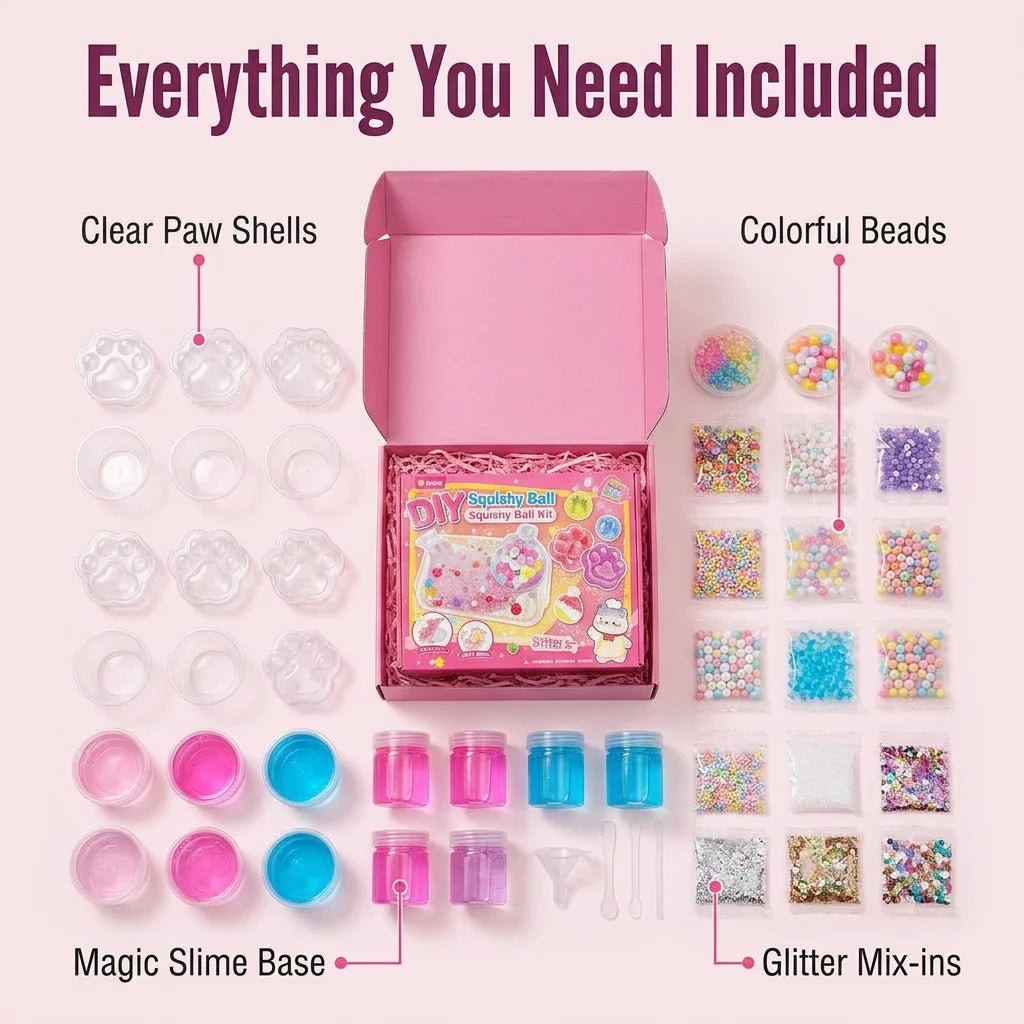 SoftSquish™ - DIY Stress Ball Crafting Kit for Creative Sensory Relief