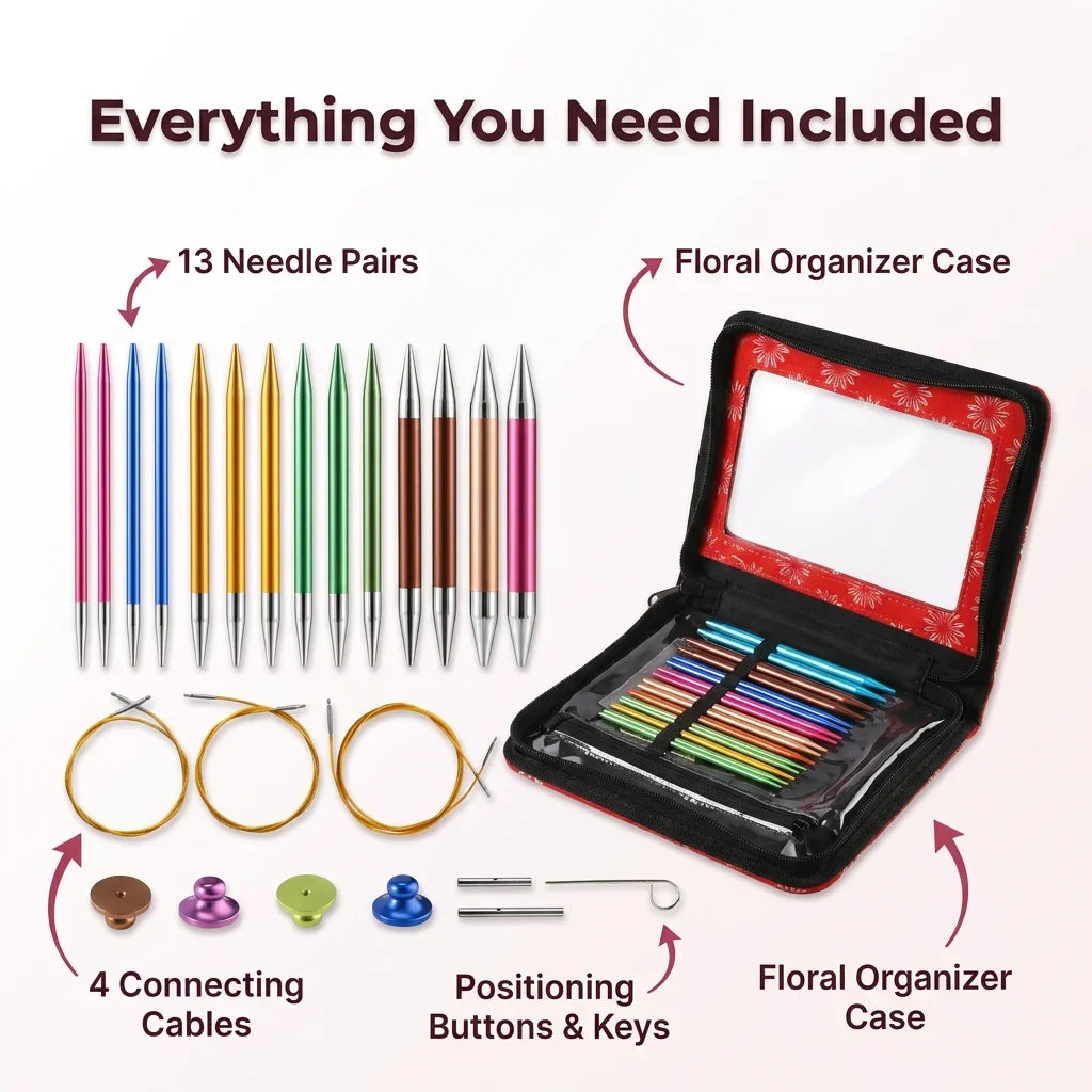 MaxStitch™ - Interchangeable Circular Knitting Needle Set