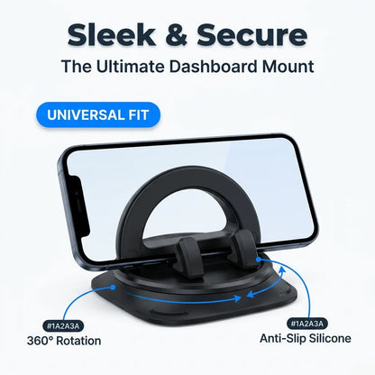 360 Dashboard Phone Mount - Secure Dashboard Phone Holder