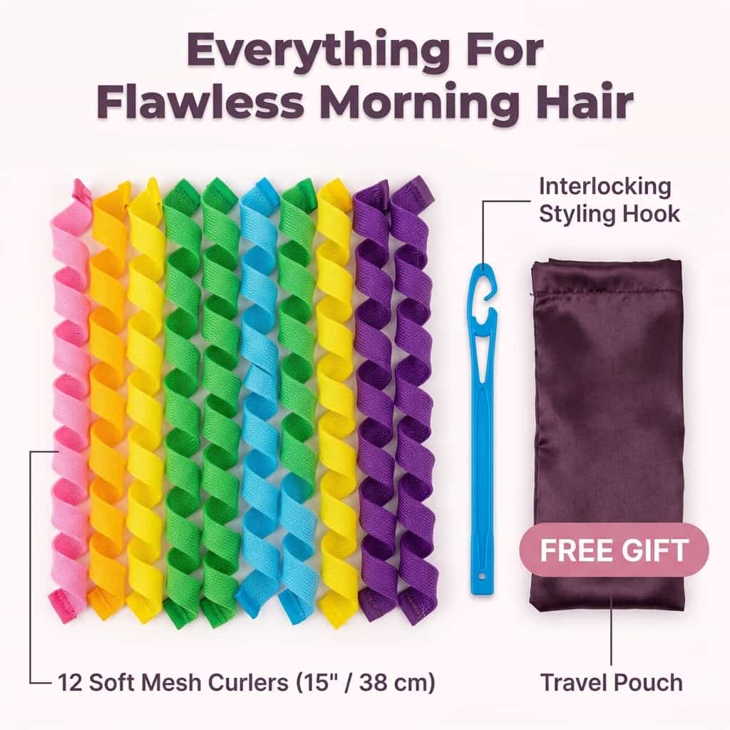 CurlEase™ - Heatless Curling Ribbons