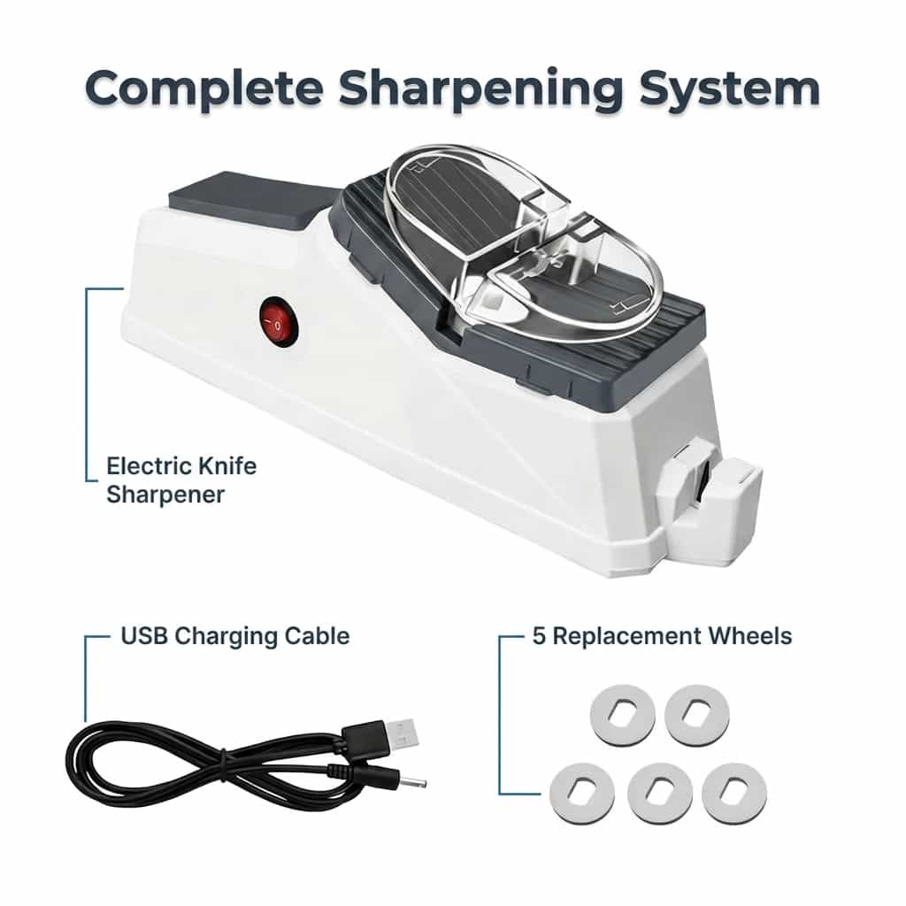 Electric Knife Sharpener - Razor Sharp In Seconds