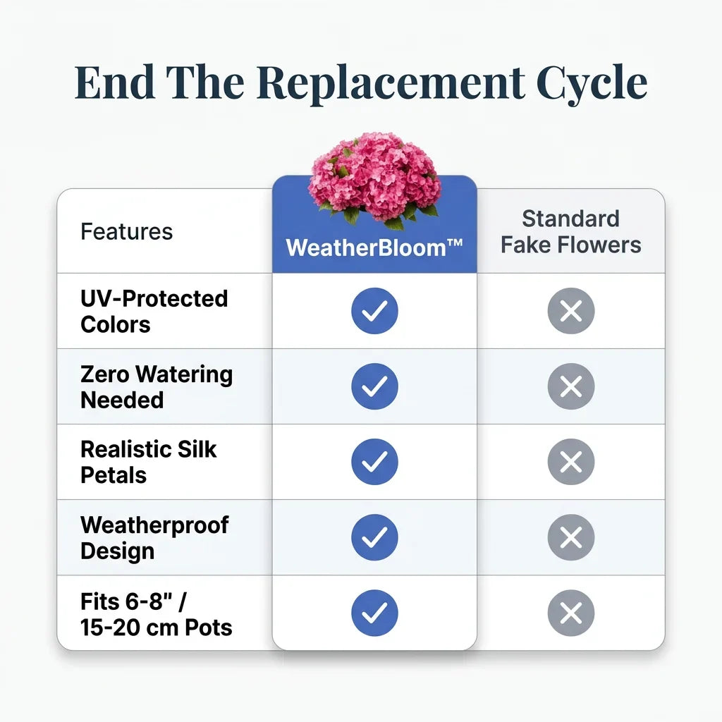 WeatherBloom™ - Weatherproof Silk Flowers, Never Fade or Wilt