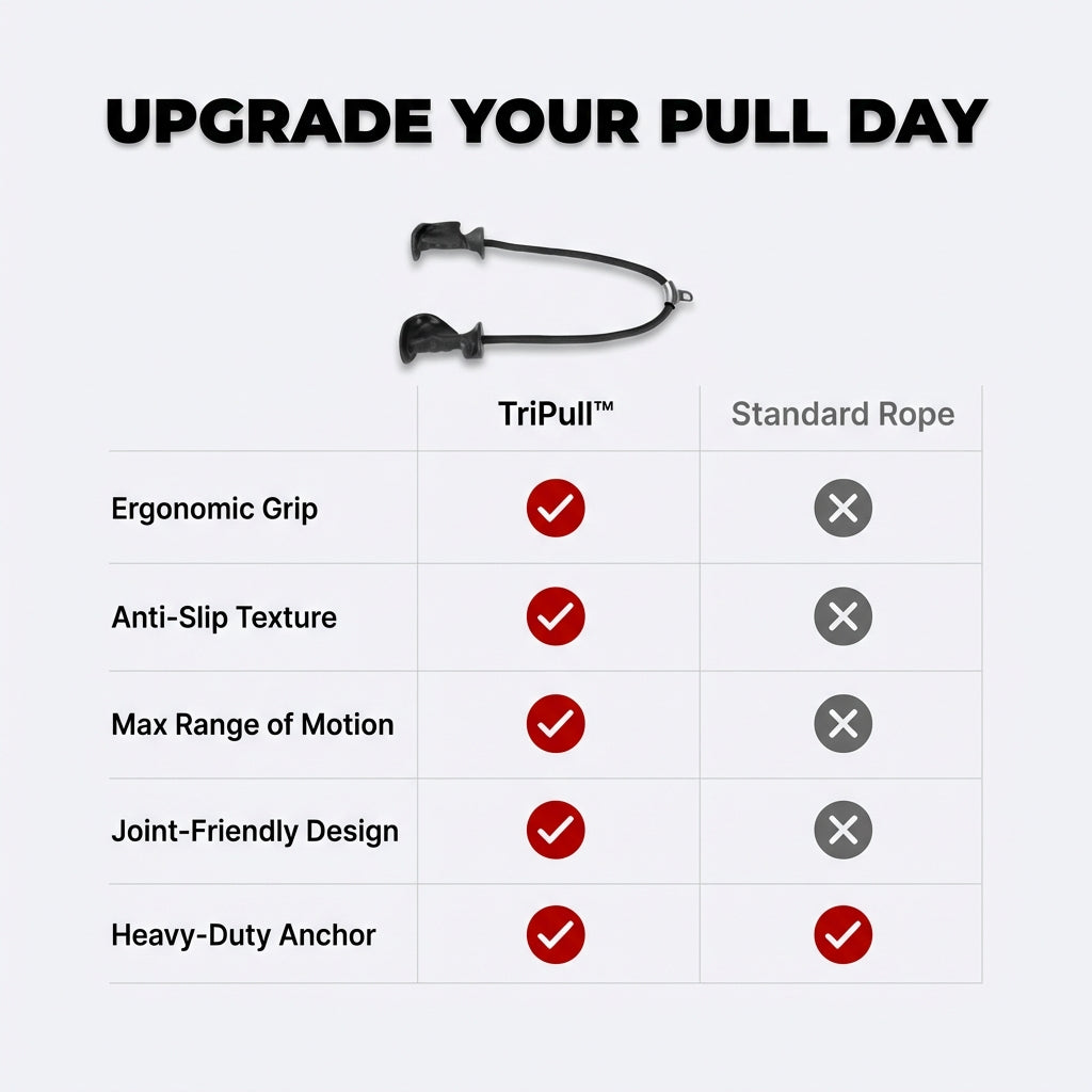 TriPull™ Tricep Rope with Ergonomic Handles