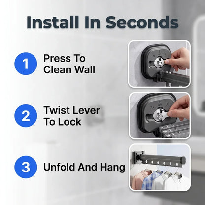 EasyMount™ - Foldable Wall Drying Rack