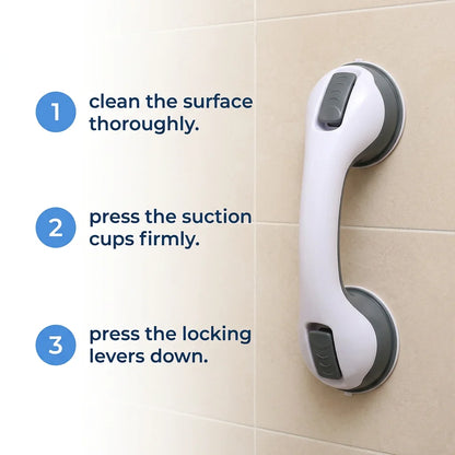 SafeGrip™ - Portable suction grab bar for instant bathroom safety