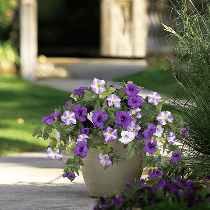 Lifelike Artificial Petunias - Weatherproof Floral Display