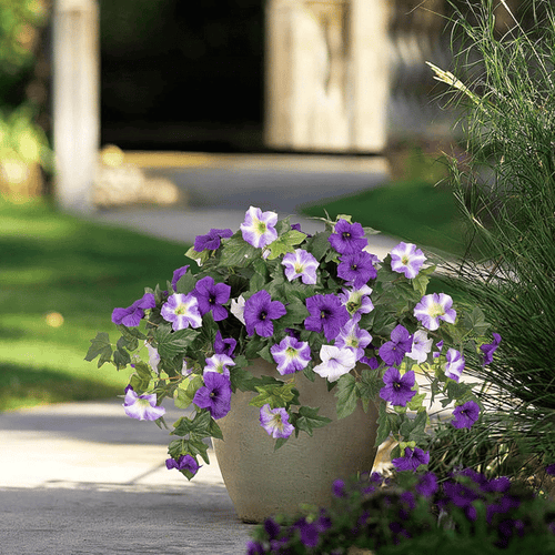 Lifelike Artificial Petunias - Weatherproof Floral Display