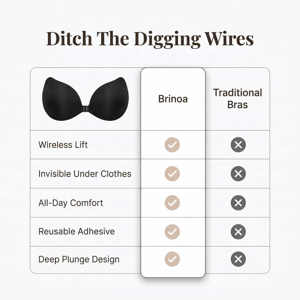 Invisible Push-up Adhesive Bra
