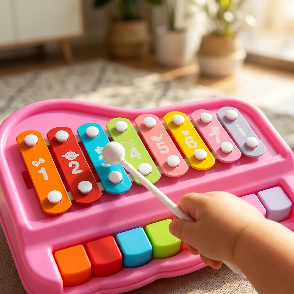 JoyBeat™ - Two-in-One Xylophone and Piano Music Toy