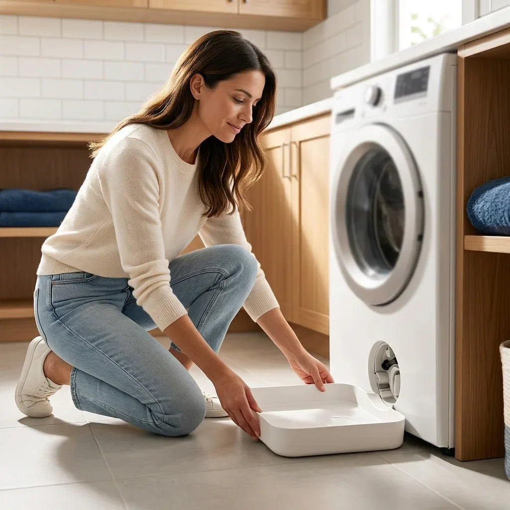 SpillShield™ - Mess-Free Washing Machine Filter Tray