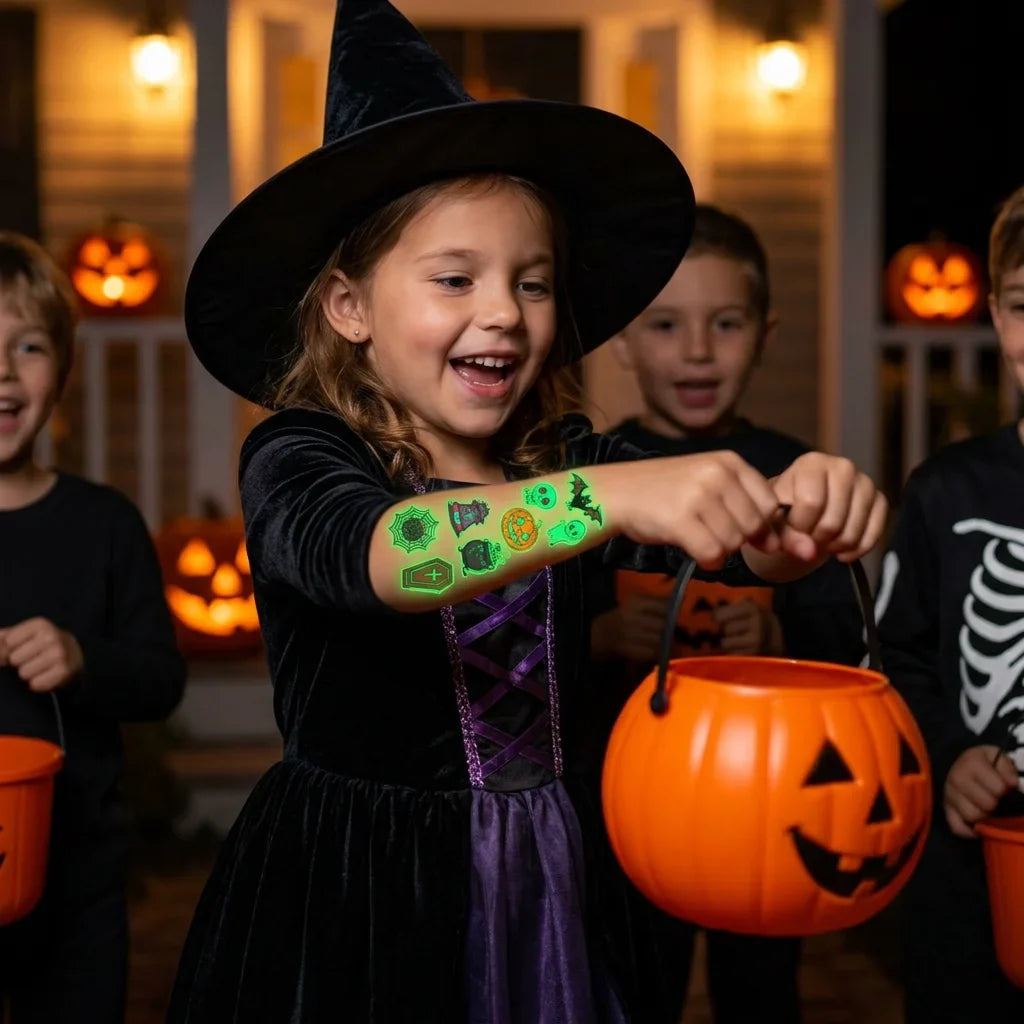 NeonArt™ - Glow-in-the-Dark Halloween Tattoo Stickers