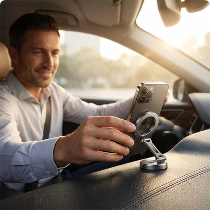 Foldable Magnetic Phone Mount - Hands-Free Driving