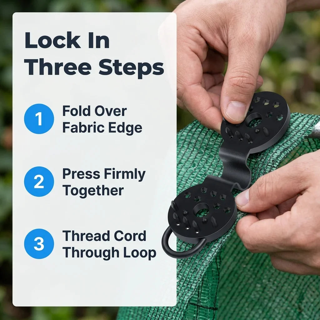 EasyGrip™ - Heavy-Duty Shade Cloth Fastening Clips