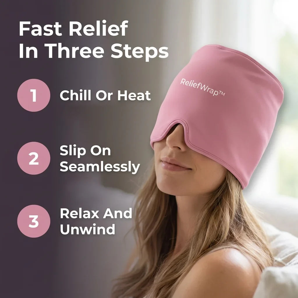 ReliefWrap™ - 360° Cooling Gel Therapy for Migraine Relief