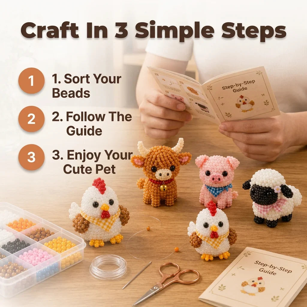 BeadCraft™ - 3D Bead Animal Kit