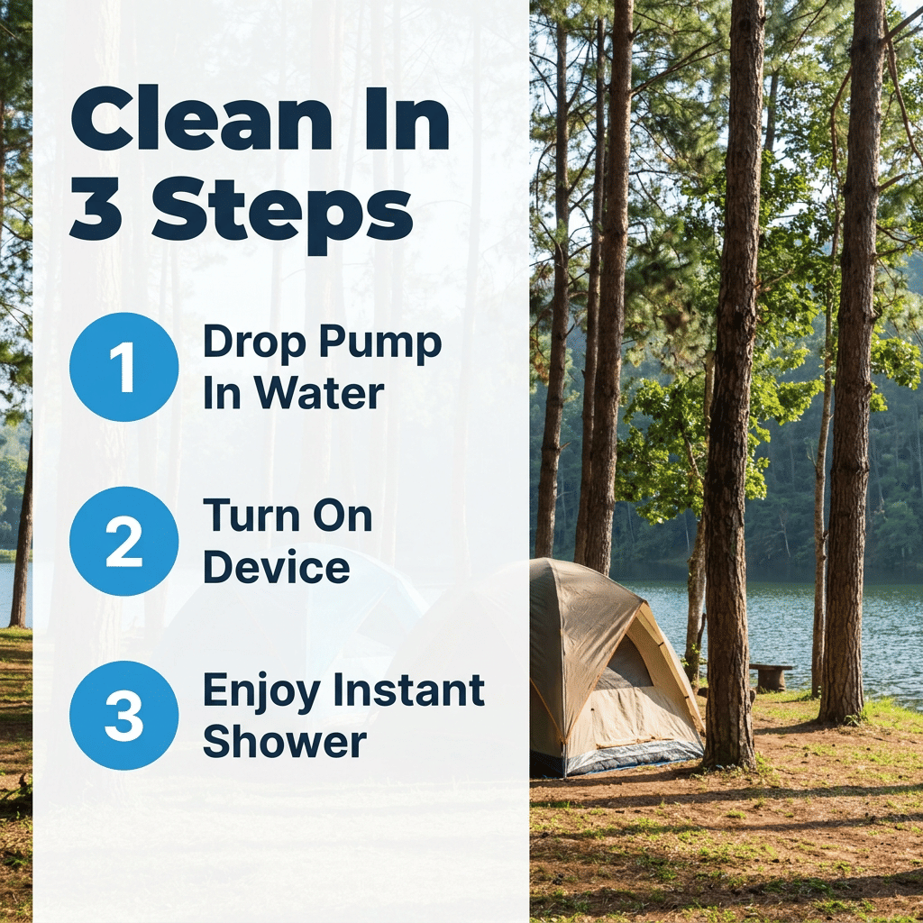 SmartShower™ - Portable outdoor shower