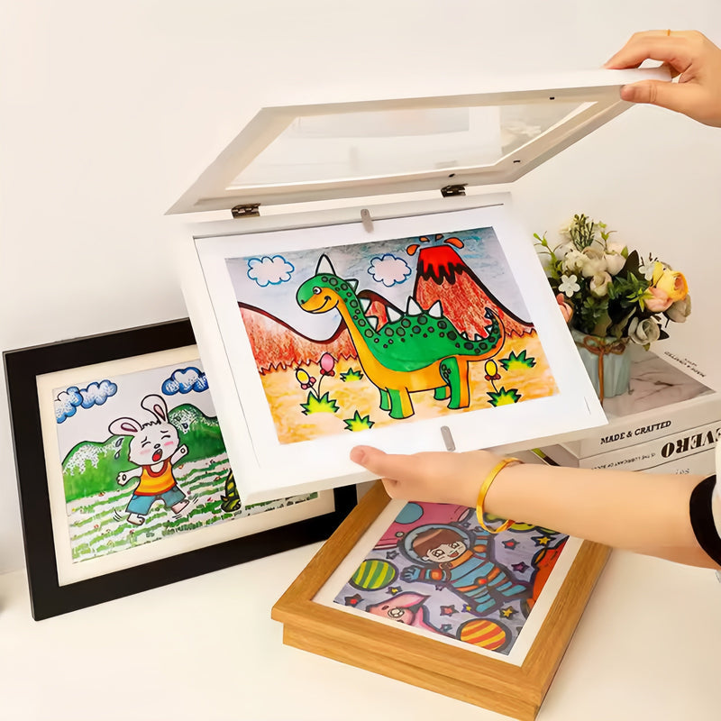 Kids Art Display Frame - Turn drawings into elegant wall art