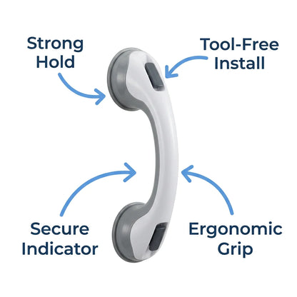 SafeGrip™ - Portable suction grab bar for instant bathroom safety