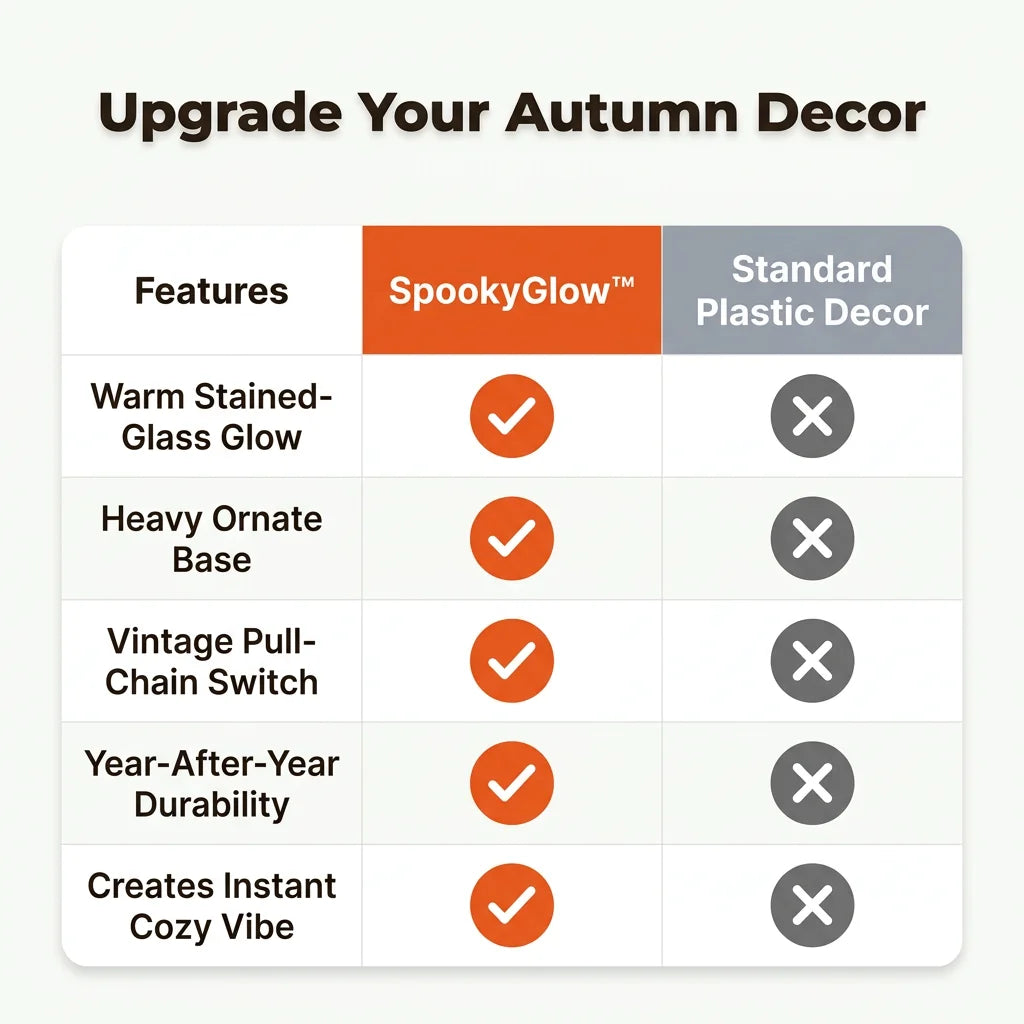 SpookyGlow™ - Decorative Table Light for Autumn Ambiance