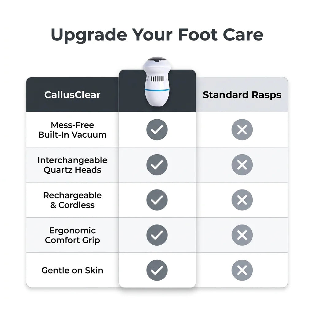 CallusClear™ - Rechargeable Electric Foot Smoother