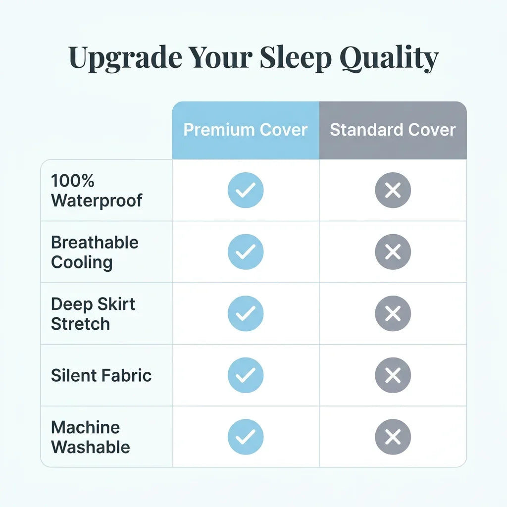 Waterproof Mattress Cover - Breathable and cooling protection