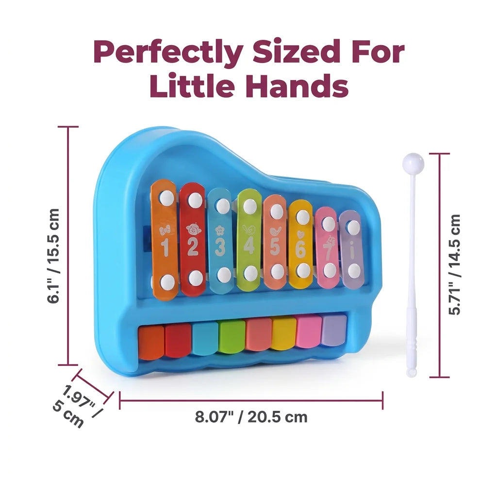 JoyBeat™ - Two-in-One Xylophone and Piano Music Toy