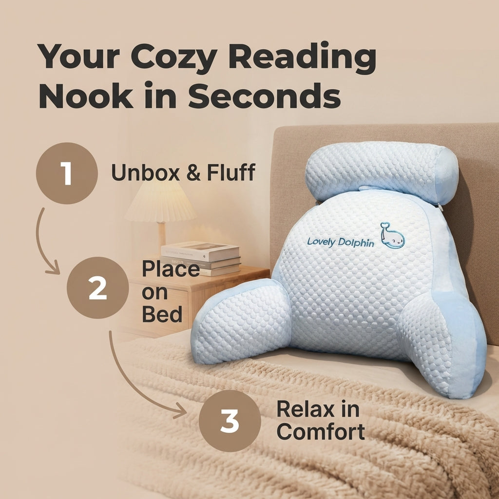 BackWell™ Ergonomic Reading Pillow