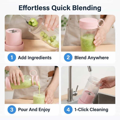 Portable Travel Blender - Blends Ice and Fruit Anywhere