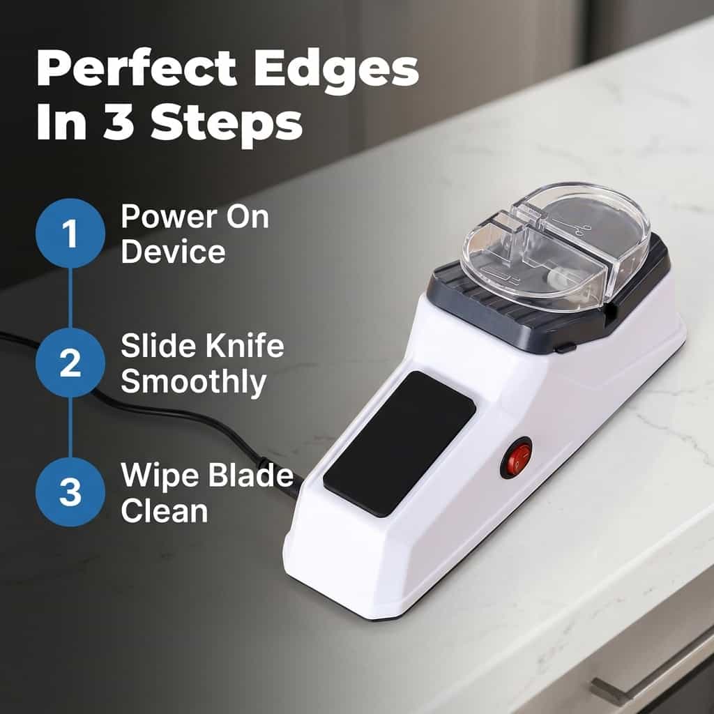 Electric Knife Sharpener - Razor Sharp In Seconds