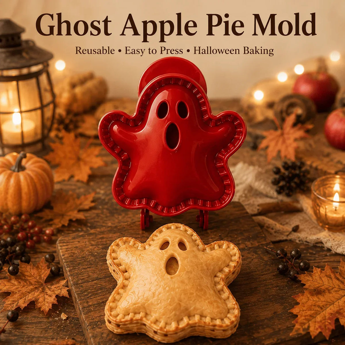 PiePress™ - 8-Piece Halloween Mini Pie Mold Set