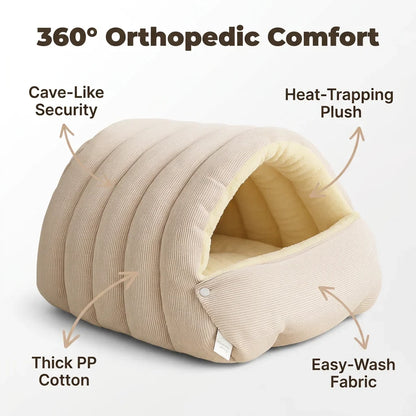 SnuggleNest – Cozy Pet Cave Deluxe