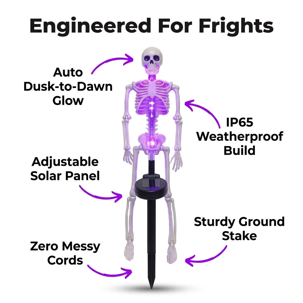 NightBone™ - Solar Powered Halloween Skeleton Stake Light