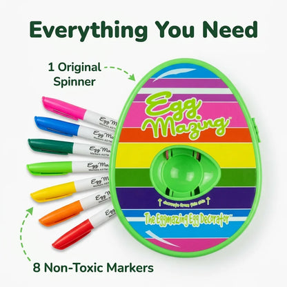 Kids Egg Coloring Kit - Mess-Free Egg Decorating Kit
