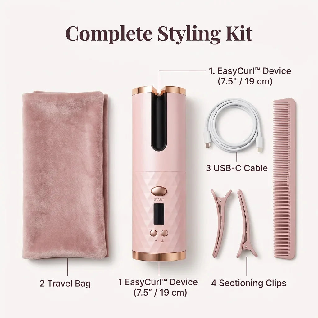 EasyCurl™ - Portable Wireless Hair Curler