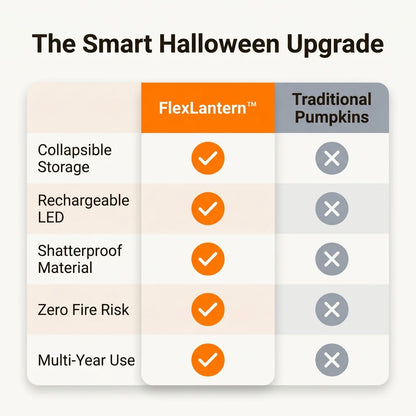 FlexLantern™ - Collapsible Jack-O-Lantern