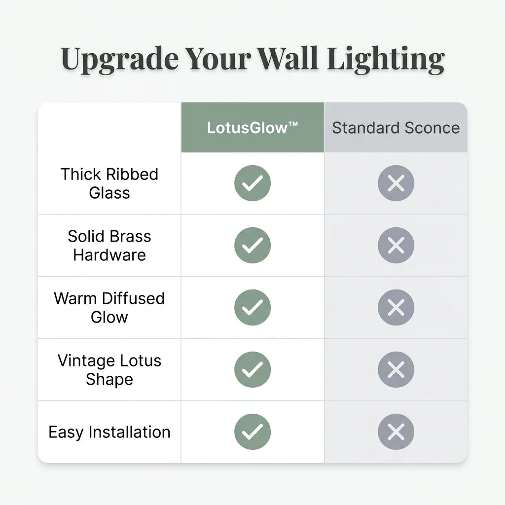 LotusGlow™ - Elegant glass flower wall lamp for ambient lighting